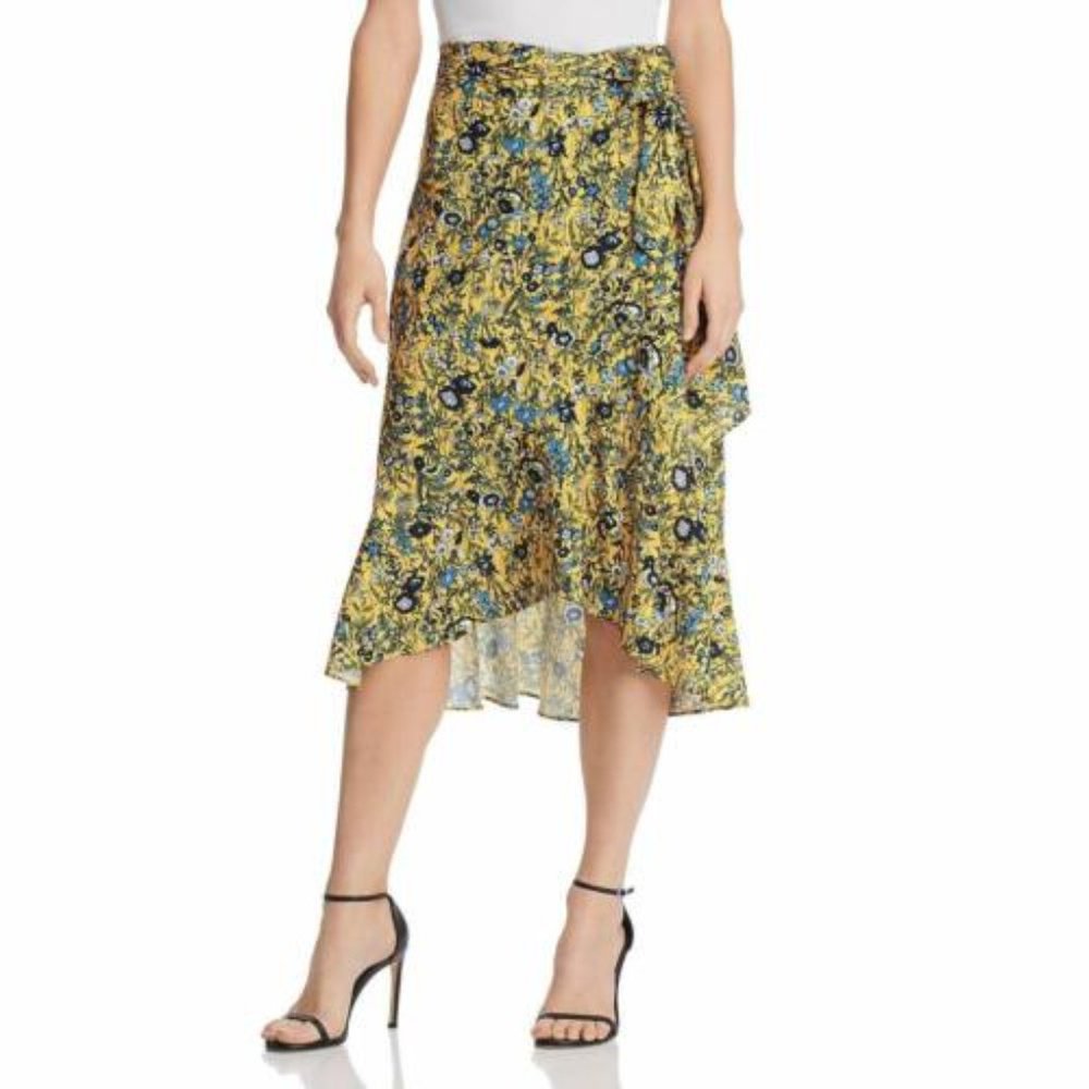 Le Gali Yellow Floral Skirt